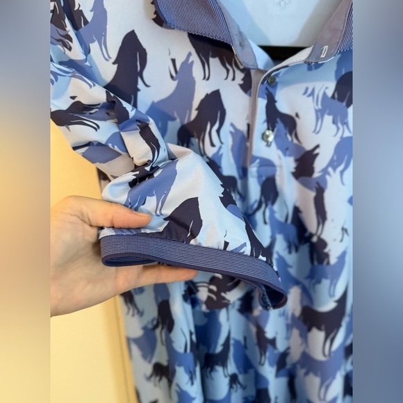 Greyson The Shadows Blue Mens Golf Polo Size XXL - Picture 4 of 7